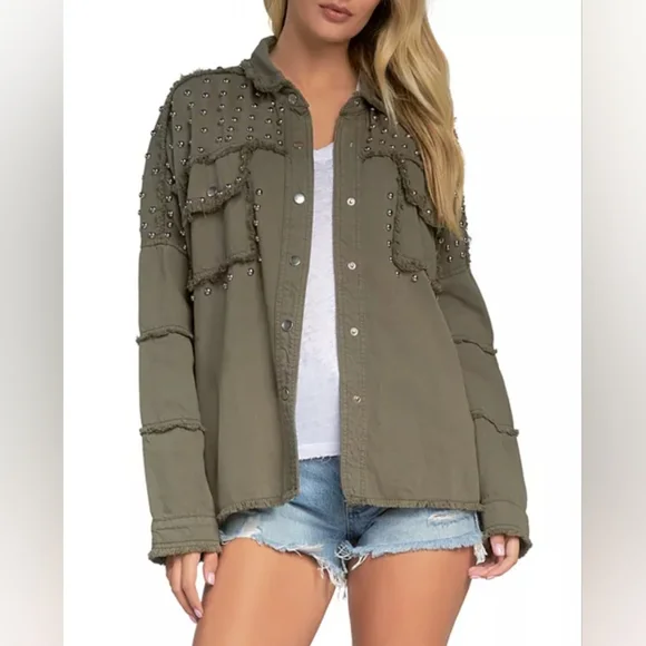 Demu Studded Jacket - Picture 1 of 13